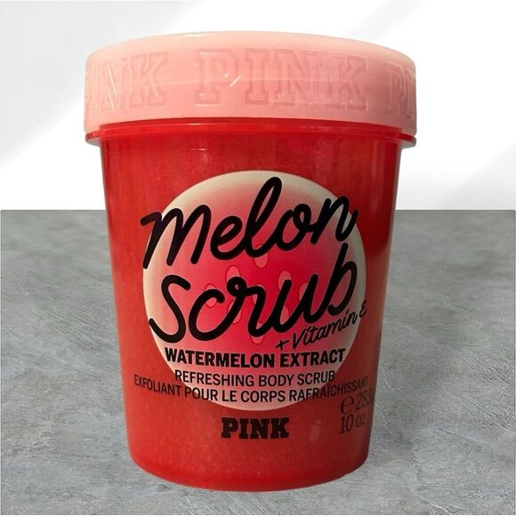 PINK Victoria's Secret Other - NWT Victoria's Secret PINK Melon Scrub Vitamin E 10 oz Exfoliating Body …